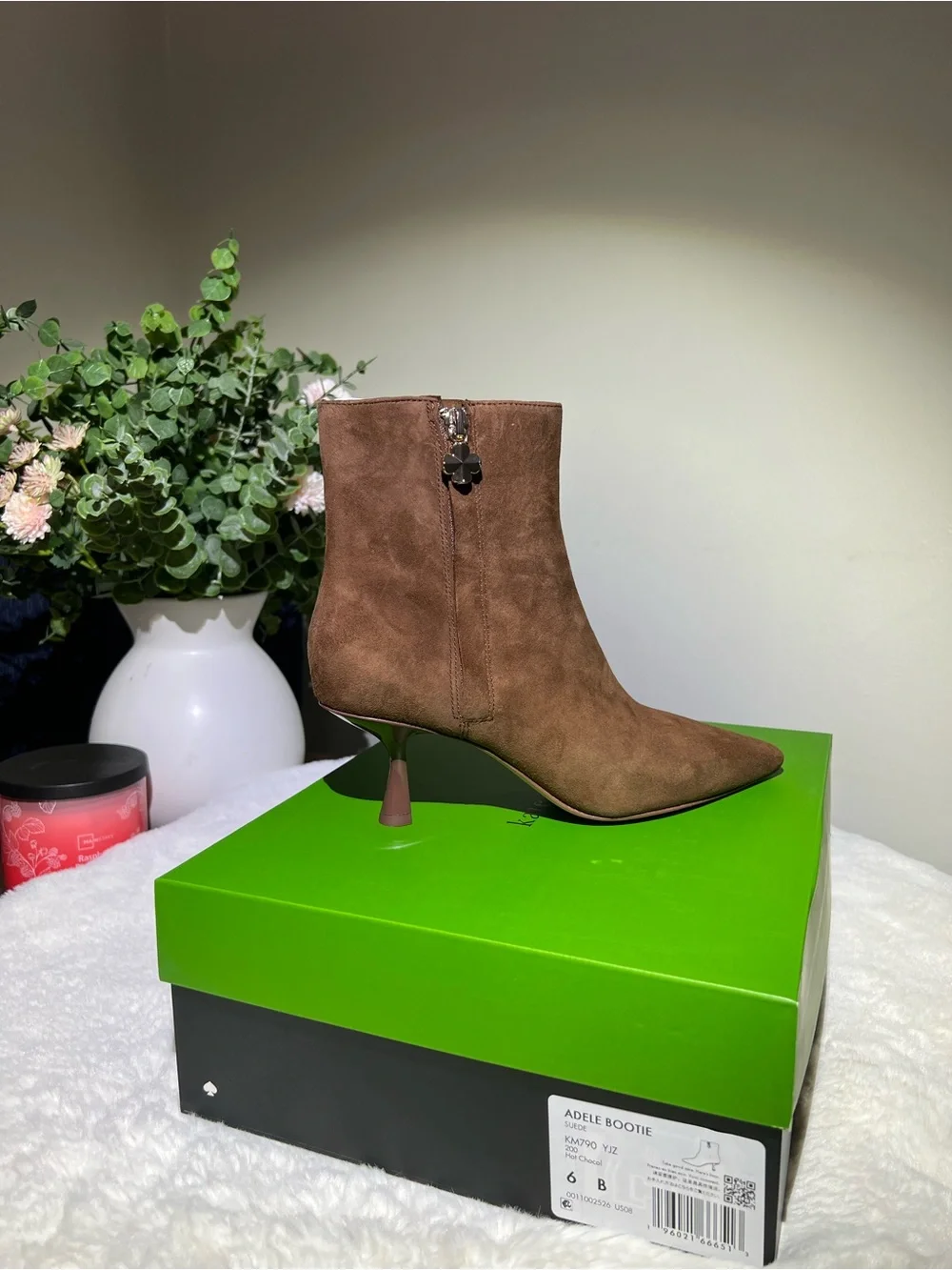 Kate Spade Hot Chocolate Suede Booties